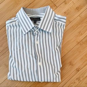 Slimmer fit striped dress shirt 15.5 34/35